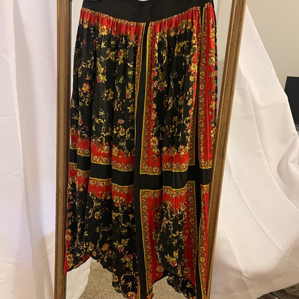 Zara heritage print skirt